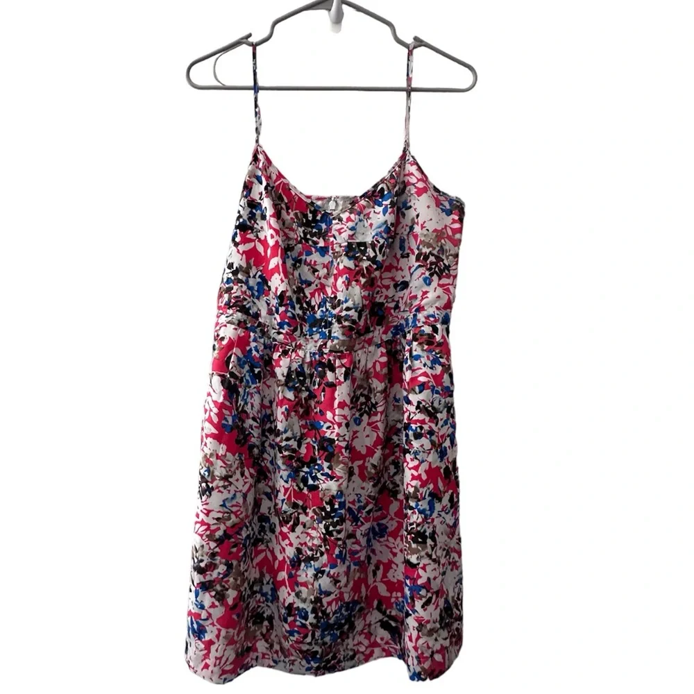 J.Crew splattered print dress